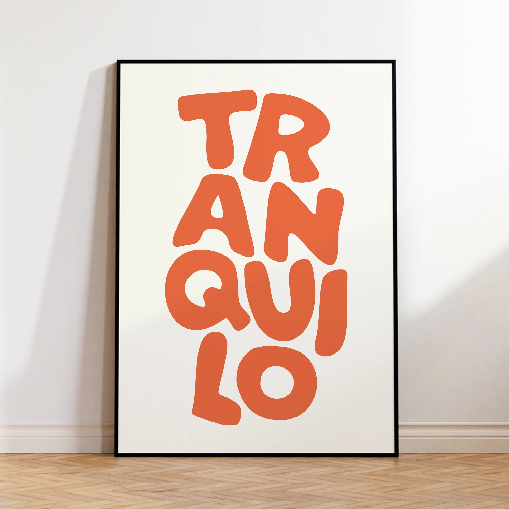 Plakat retro Boho z napisem Tranquilo Wzór 2
