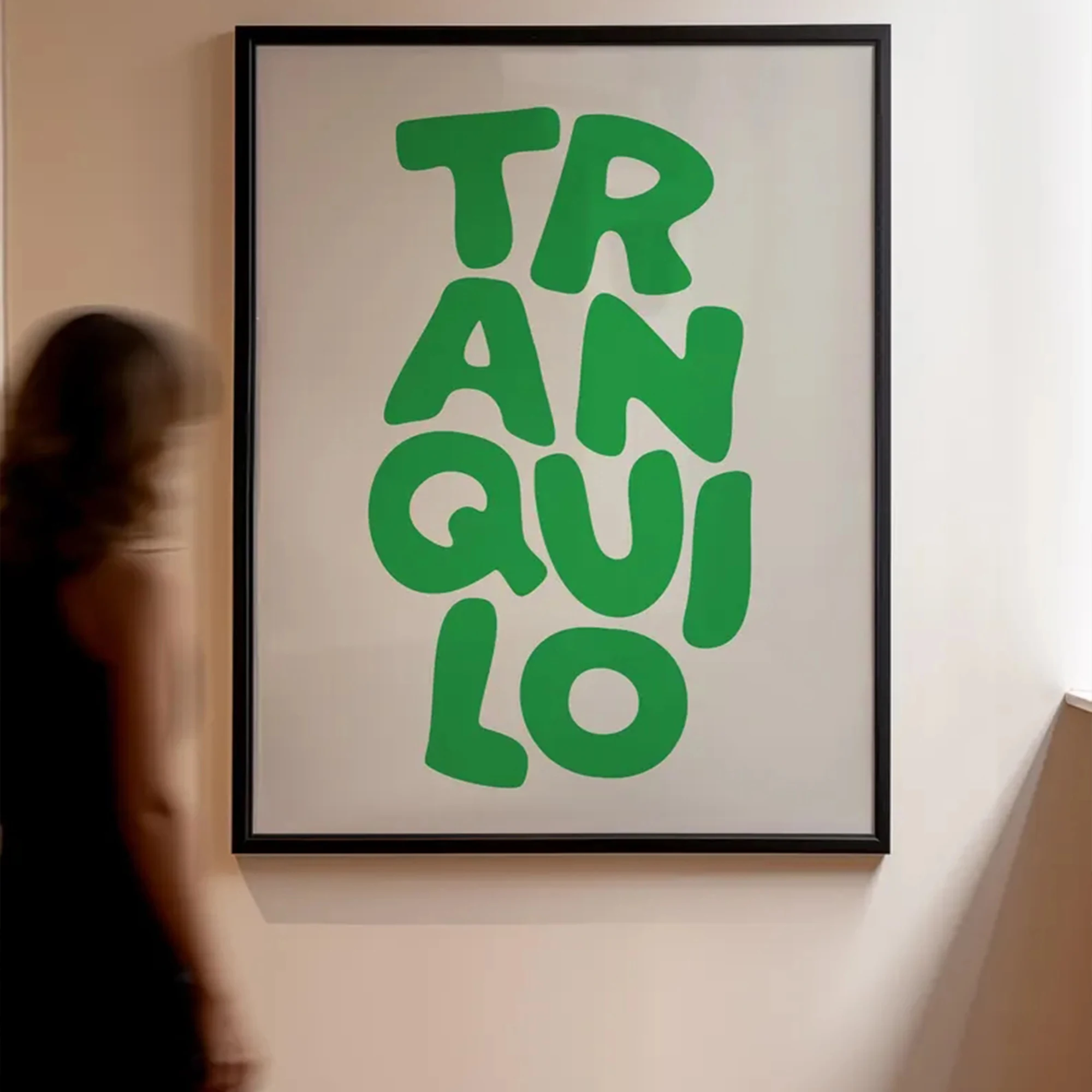 Plakat retro Boho z napisem Tranquilo Wzór 4