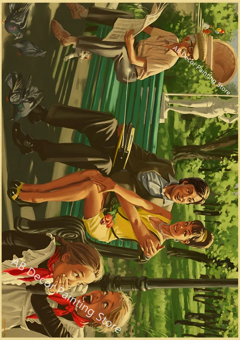 Plakat retro w stylu radzieckim CCCP Cytrynowy żółty