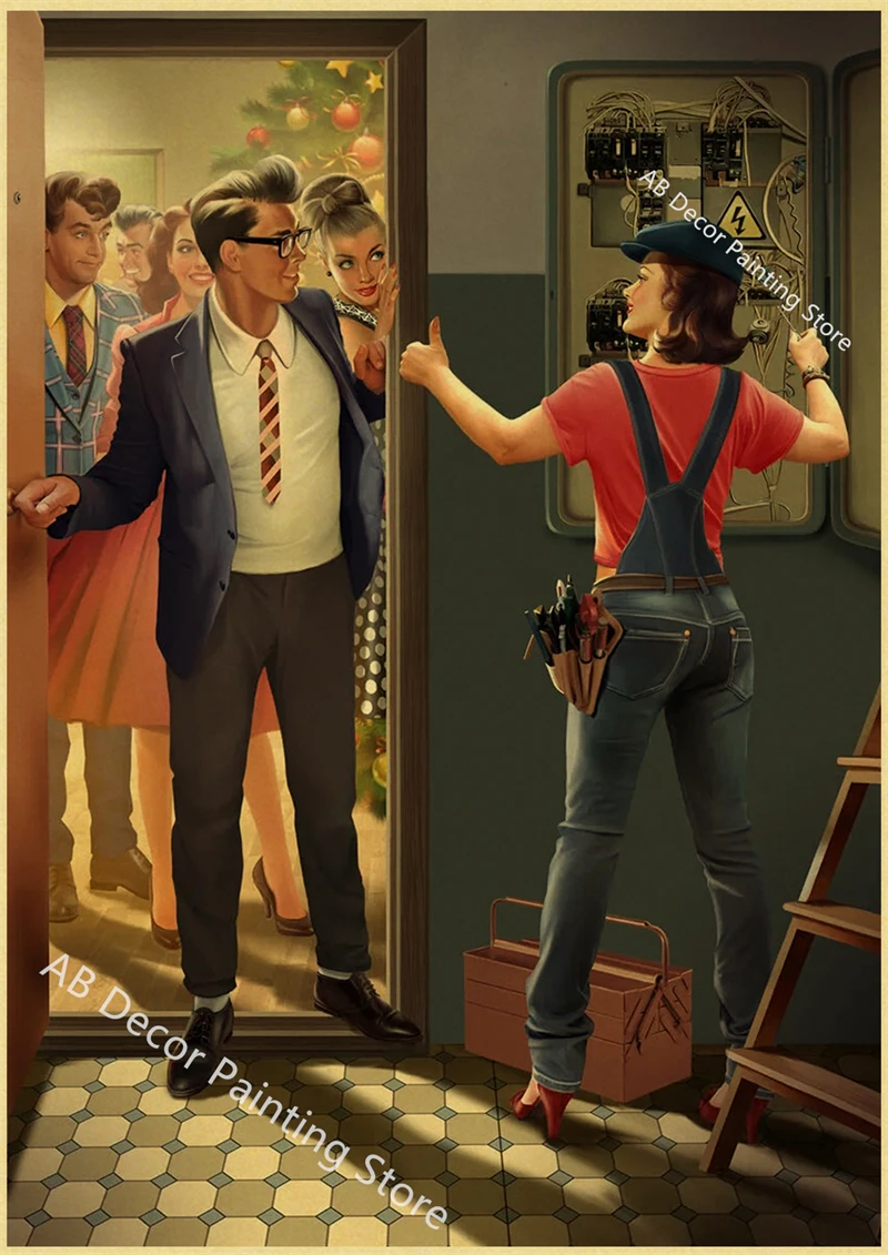 Plakat retro w stylu radzieckim CCCP Kawa