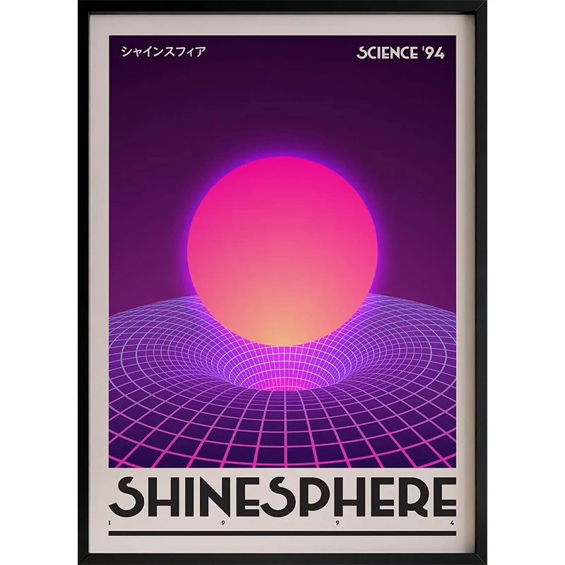 Plakat retro dopamina abstrakcyjny minimalistyczny Ciemny szary
