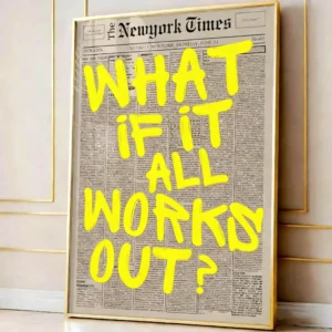 Plakat retro gazeta - If All Goes Well Wzór 1