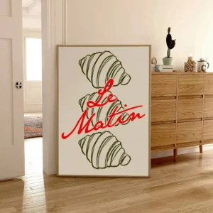 Plakat retro kuchnia kawa i koktajle Niebieski