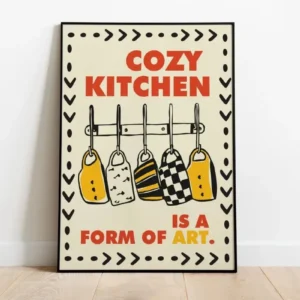 Retro plakat kulinarny do kuchni Wzór 1
