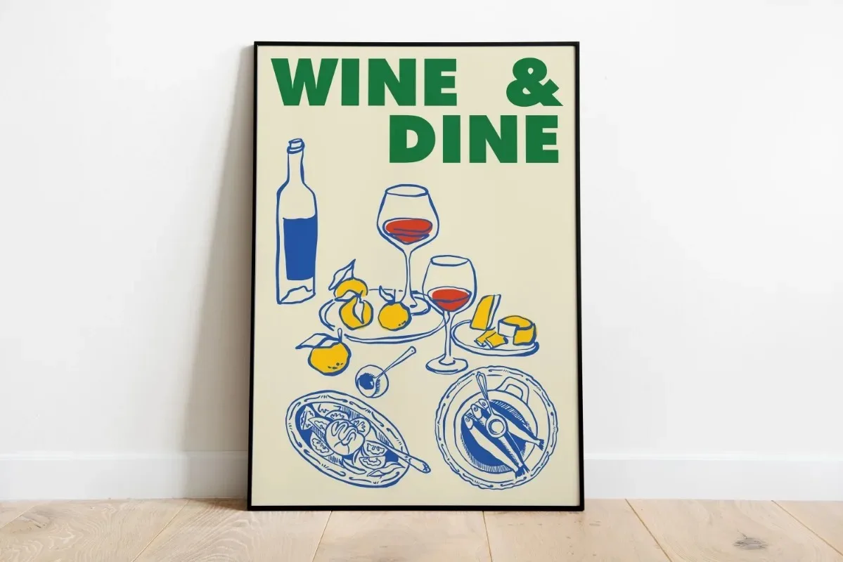 Retro plakat kulinarny do kuchni Wzór 2