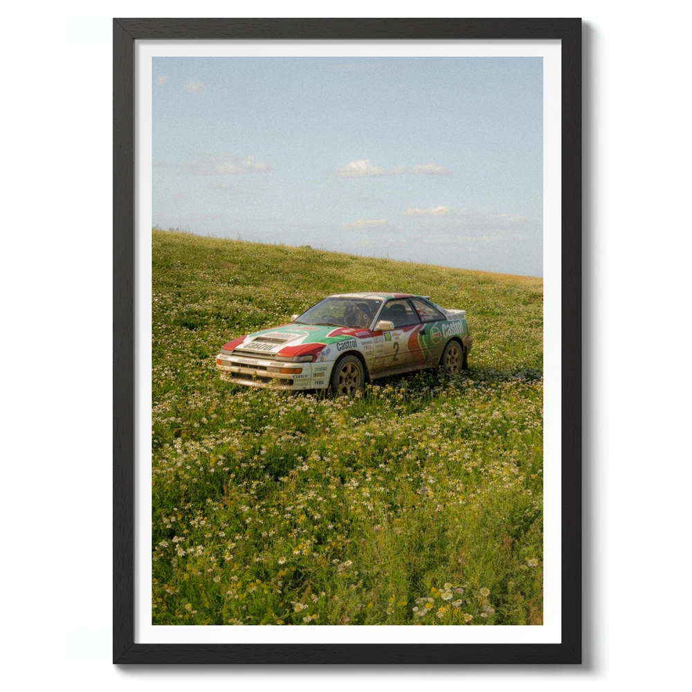 Plakat Retro Pin Up Dziewczyna i Samochód Wzór 4