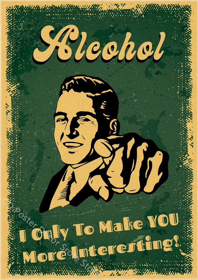 Plakat retro z piwem i kawą w stylu vintage Fioletowy/фиолетовый