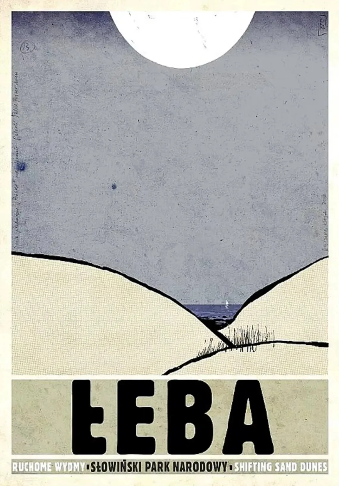 Plakat retro polskie miasta - Biebrza, Solina, Zakopane Beżowy