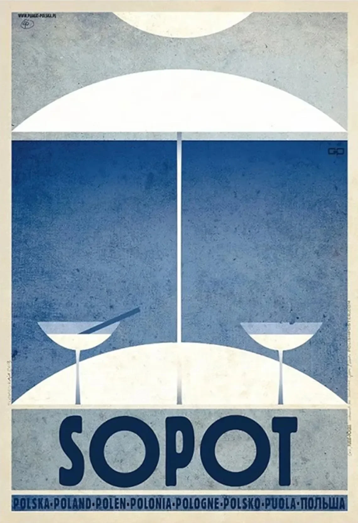 Plakat retro - polskie regiony Wzór 3