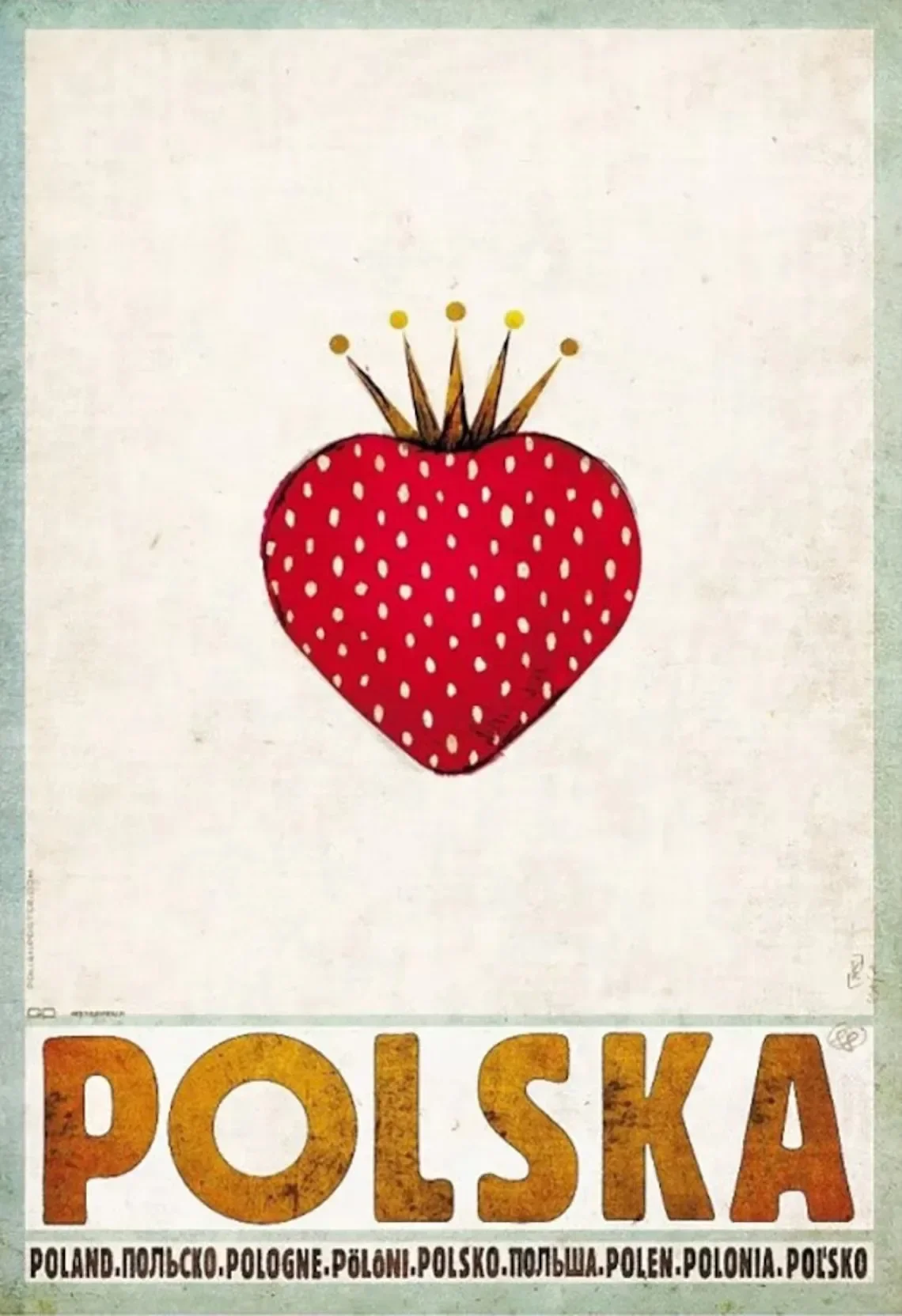 Plakat retro - polskie regiony Wzór 6