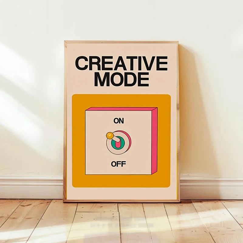 Plakat z cytatami - retro grafika o pozytywnym nastawieniu Wzór 2