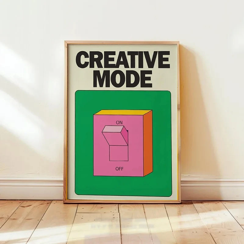 Plakat z cytatami - retro grafika o pozytywnym nastawieniu Wzór 4