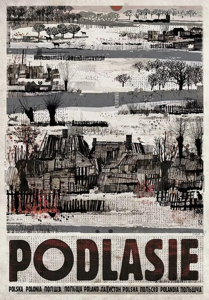 Retro plakat Polski - Tatry i Podhale Wzór 1