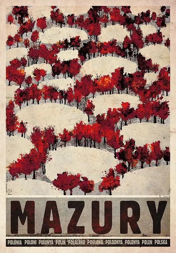 Retro plakat Polski - Tatry i Podhale Wzór 2
