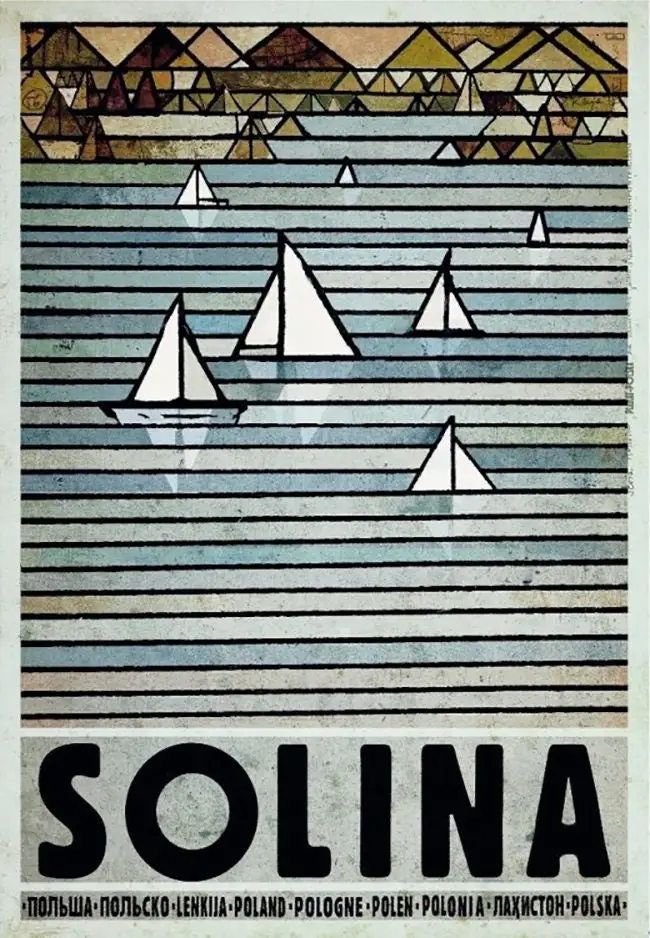 Retro plakat Polski - Tatry i Podhale Wzór 3