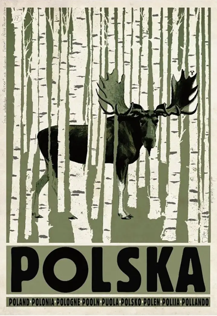 Retro plakat Polski - Tatry i Podhale Wzór 4