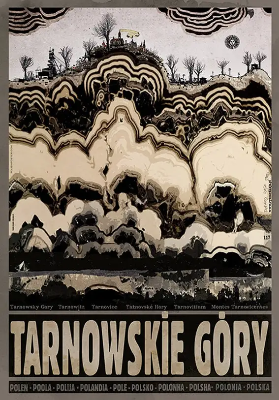Retro plakat Polski - Tatry i Podhale Wzór 5