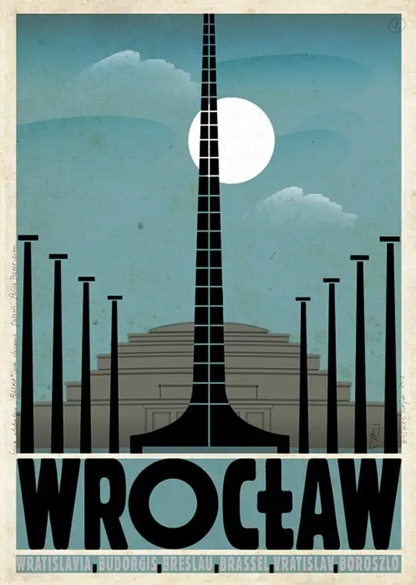 Retro plakat Polski - Tatry i Podhale Wzór 7
