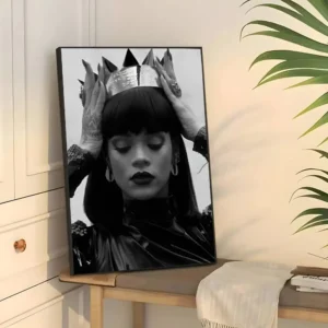 Plakat Rihanna - artystyczny portret w stylu anime Wzór 1