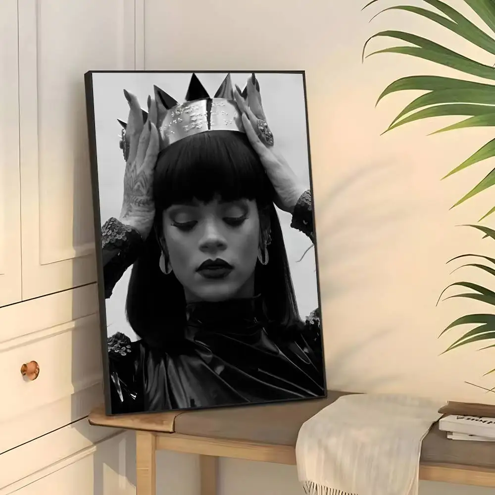 Plakat Rihanna - artystyczny portret w stylu anime Wzór 1