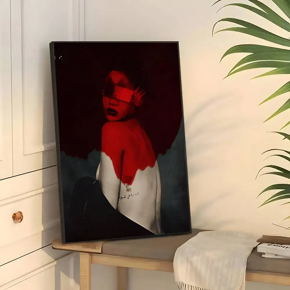 Plakat Rihanna - artystyczny portret w stylu anime Wzór 2