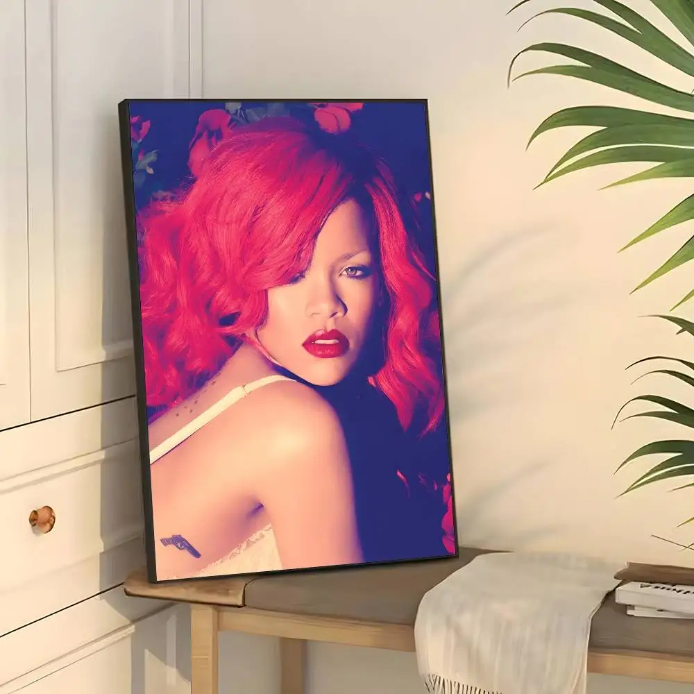 Plakat Rihanna - artystyczny portret w stylu anime Wzór 4