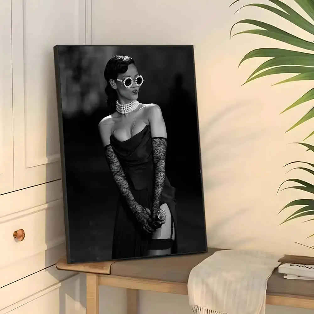Plakat Rihanna - artystyczny portret w stylu anime Wzór 8