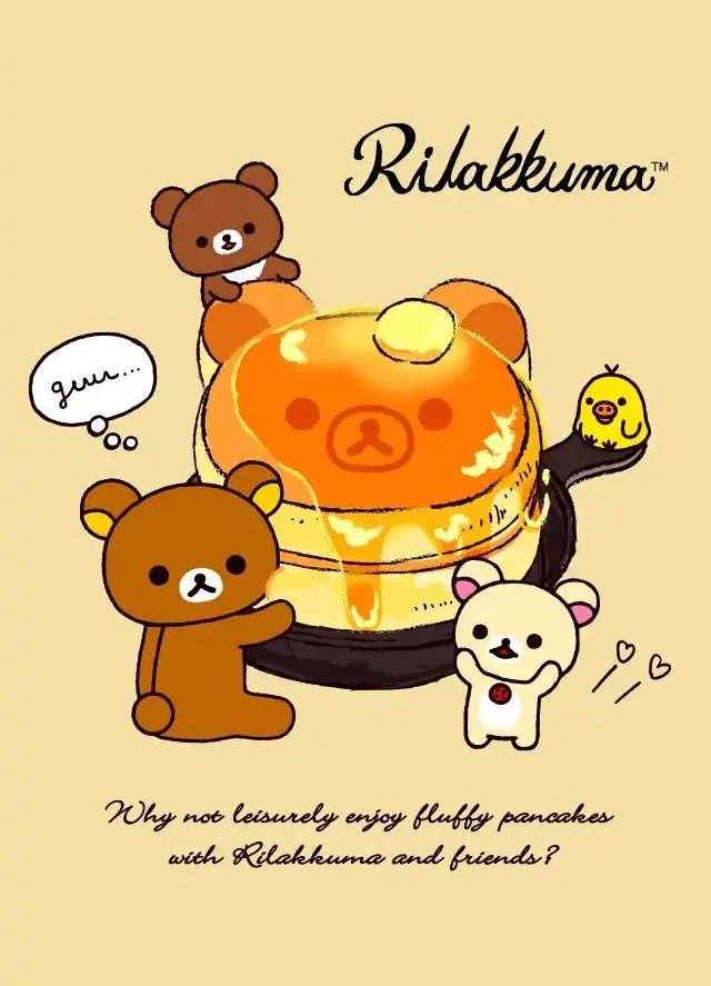 Plakat z misiem Rilakkuma Wzór 3