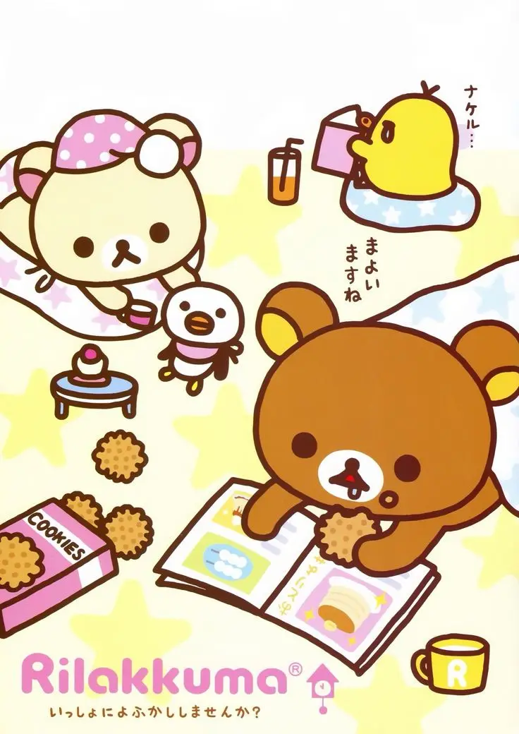 Plakat z misiem Rilakkuma Wzór 6
