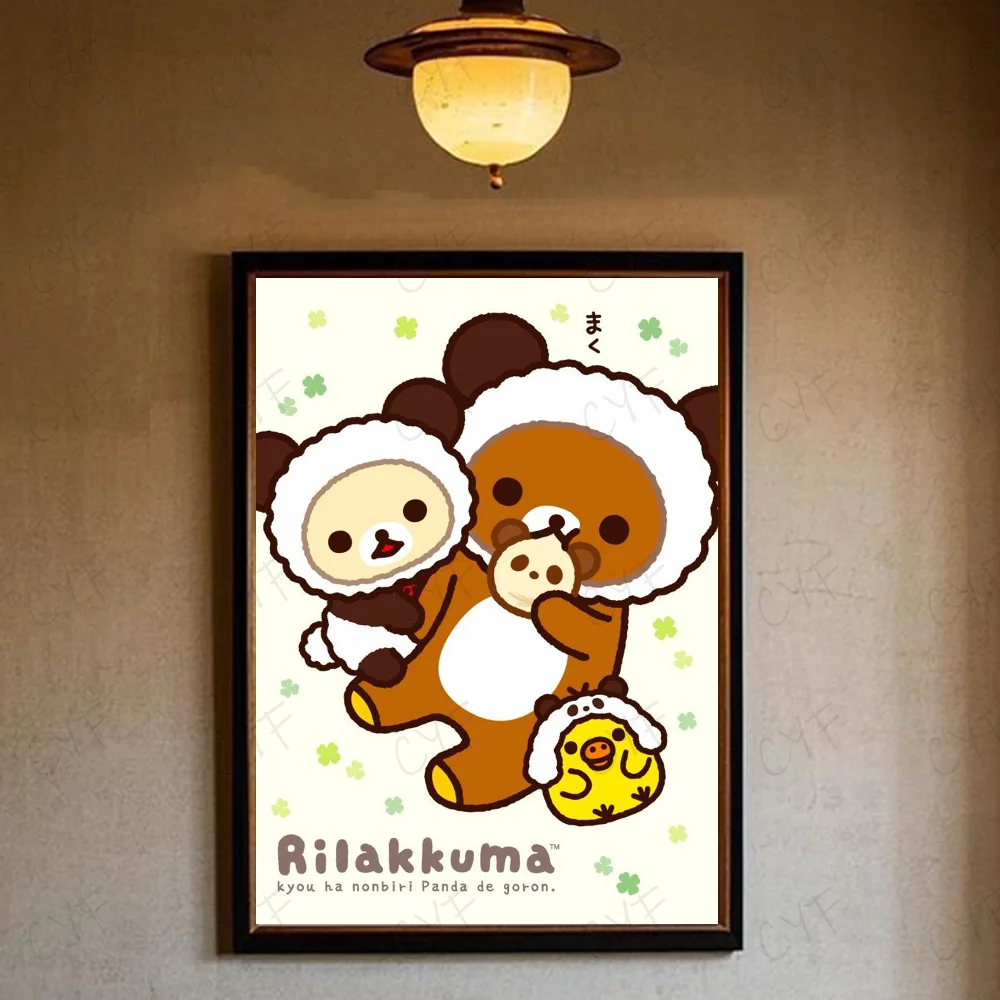 Plakat Rilakkuma uroczy miś kawaii Wzór 2