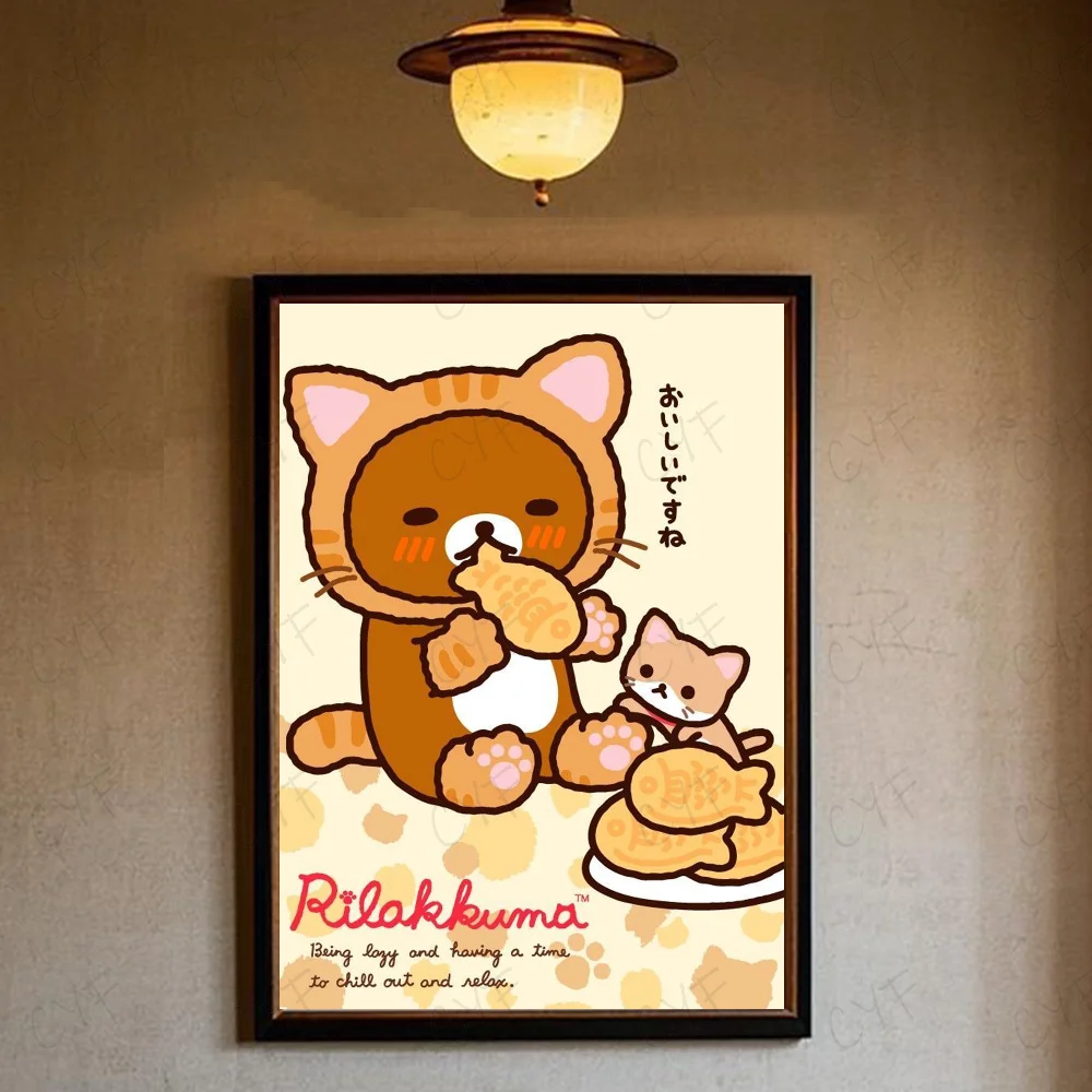 Plakat Rilakkuma uroczy miś kawaii Wzór 4