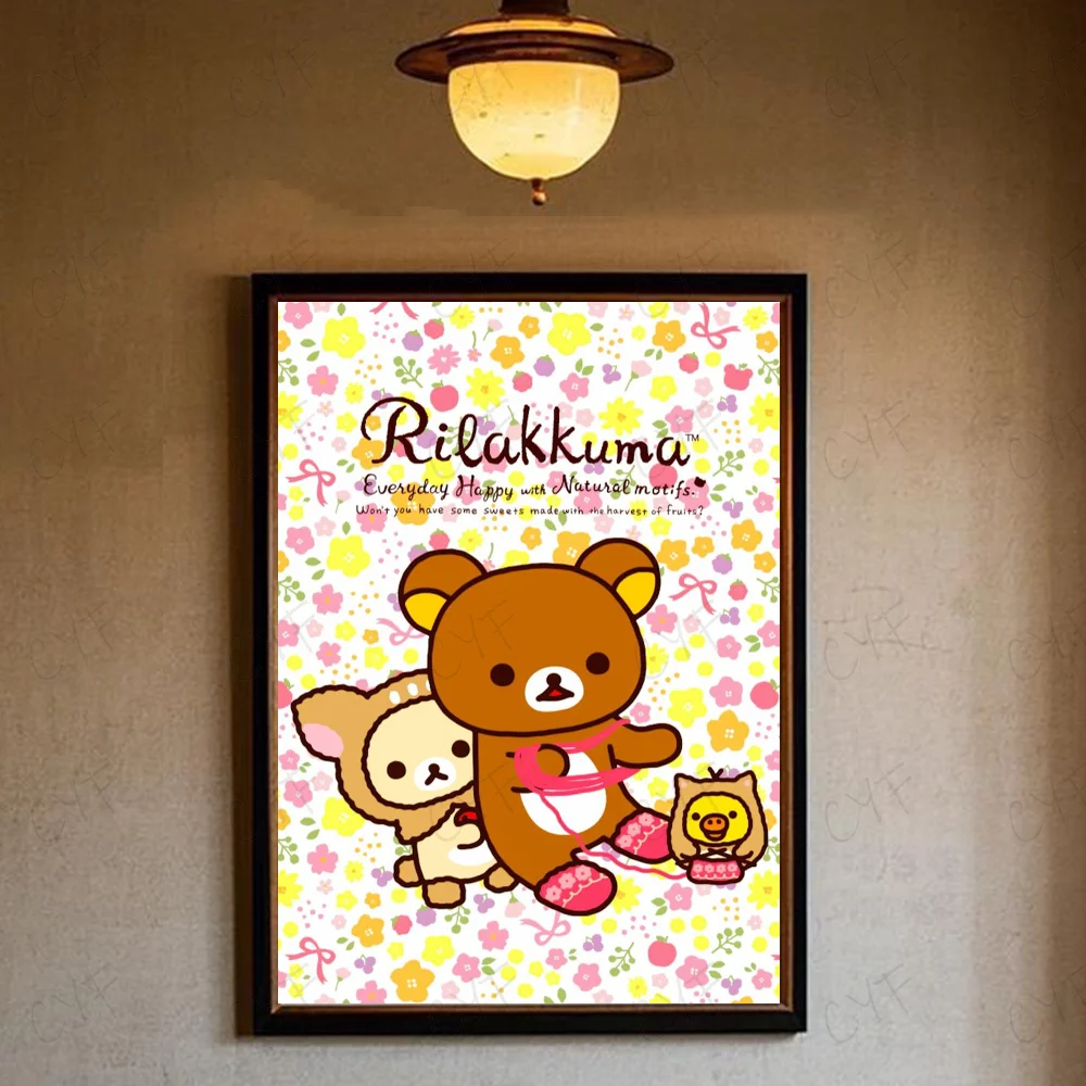 Plakat Rilakkuma uroczy miś kawaii Wzór 5