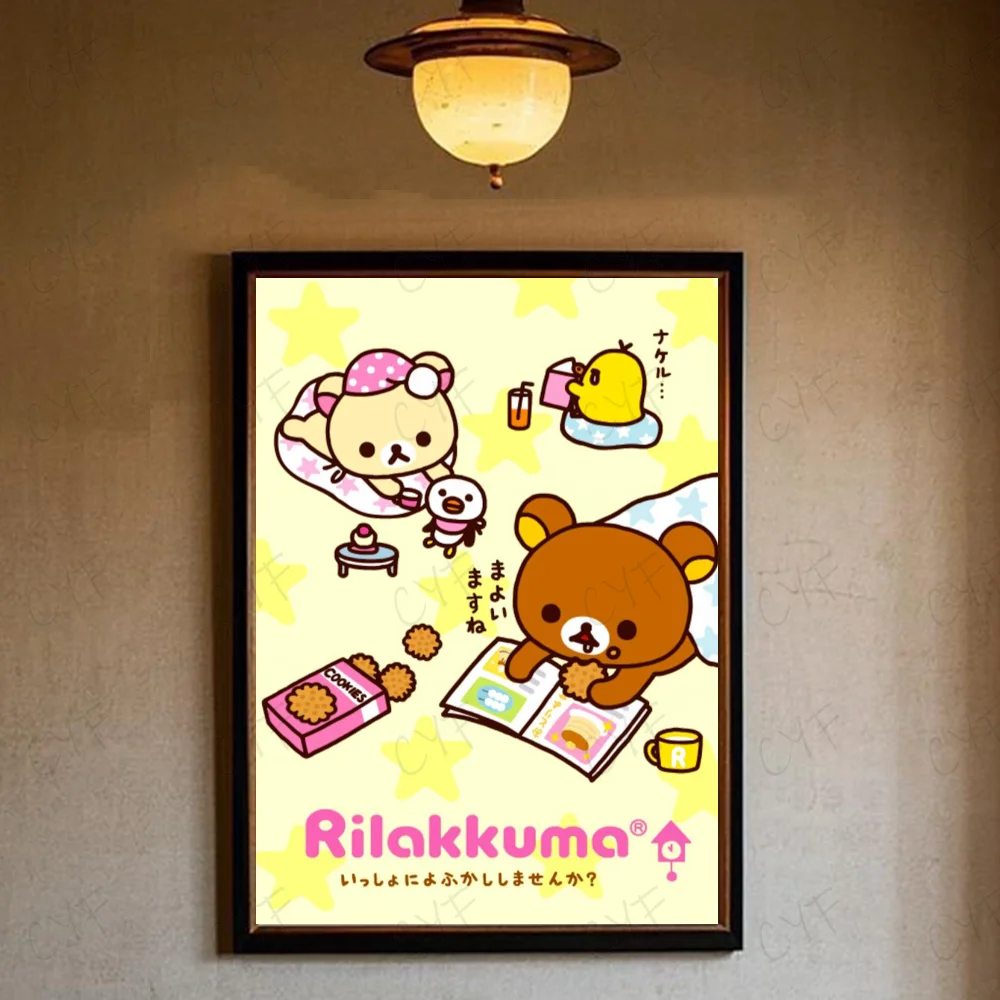 Plakat Rilakkuma uroczy miś kawaii Wzór 6