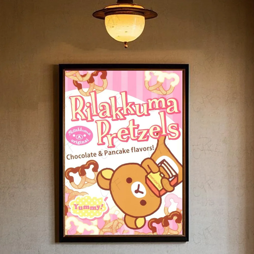 Plakat Rilakkuma uroczy miś Zielony