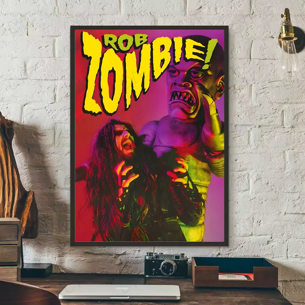 Plakat Rob Zombie - muzyka rockowa Niebieski