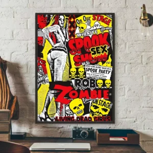 Plakat Rob Zombie - muzyka rockowa Zielony