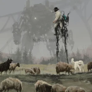 Roboty 1920 Jakub Różalski - plakat w stylu surrealizmu Wzór 1