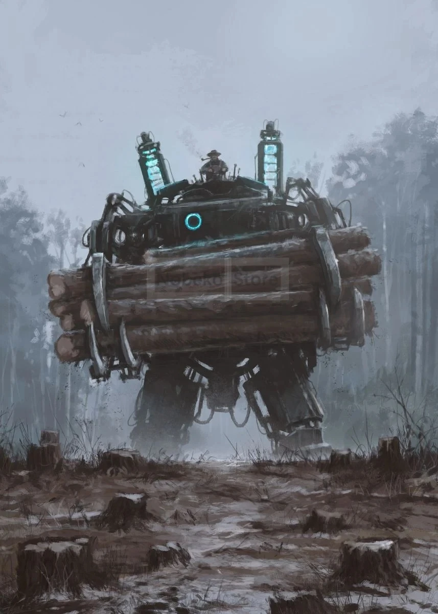 Roboty 1920 Jakub Różalski – plakat w stylu surrealizmu Wzór 10
