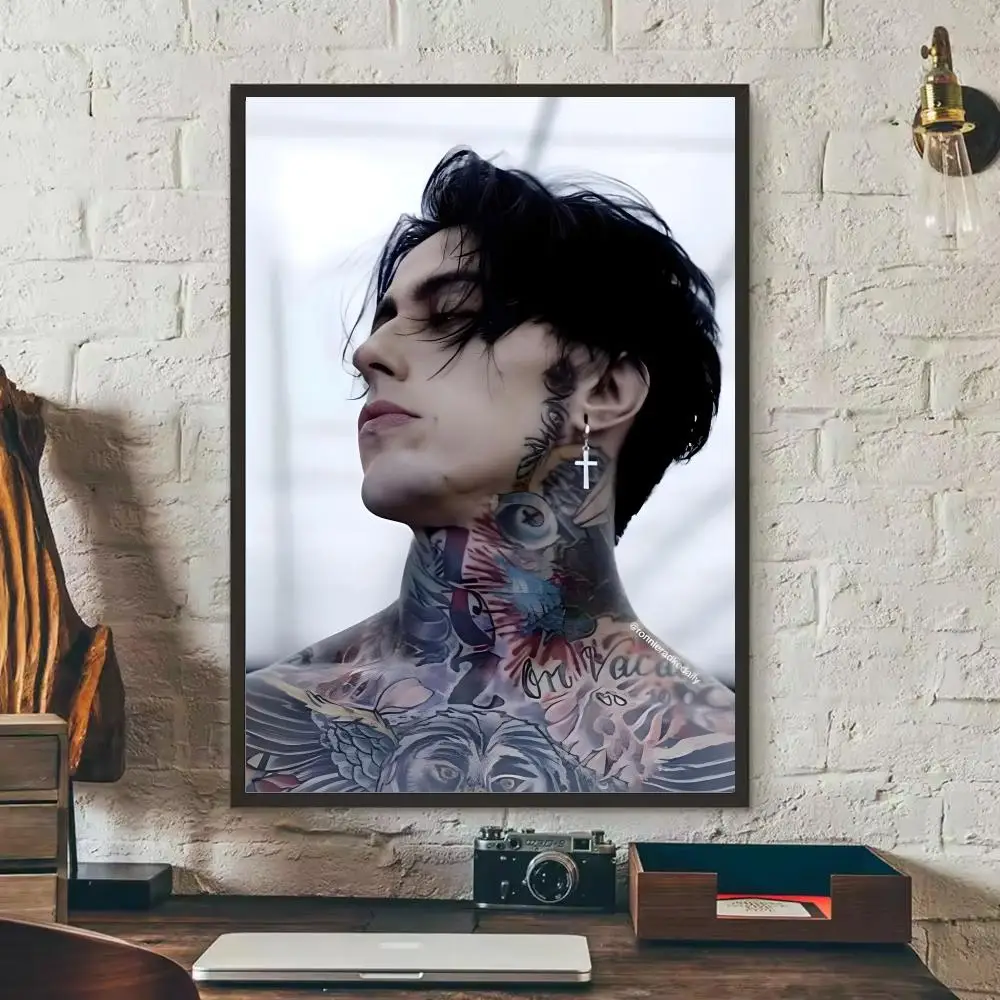Plakat retro - okładka kultowego albumu rockowego Czarny12