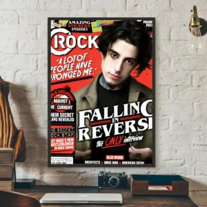 Plakat retro - okładka kultowego albumu rockowego Czarny6