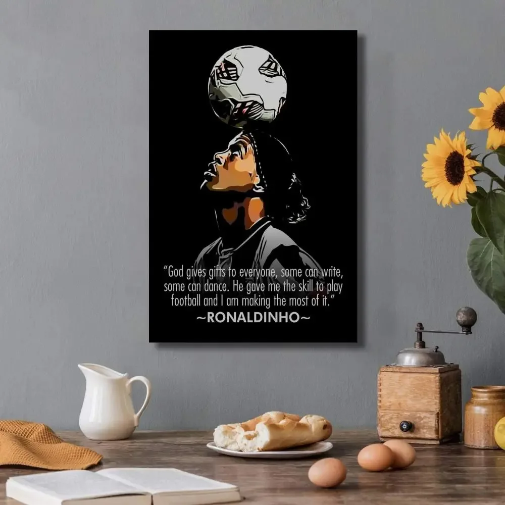 Plakat Ronaldinho – piłka nożna Wzór 12