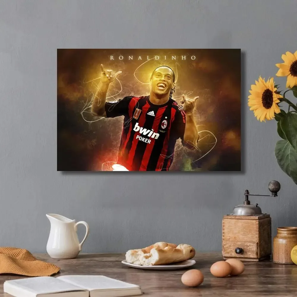 Plakat Ronaldinho - piłka nożna Wzór 4