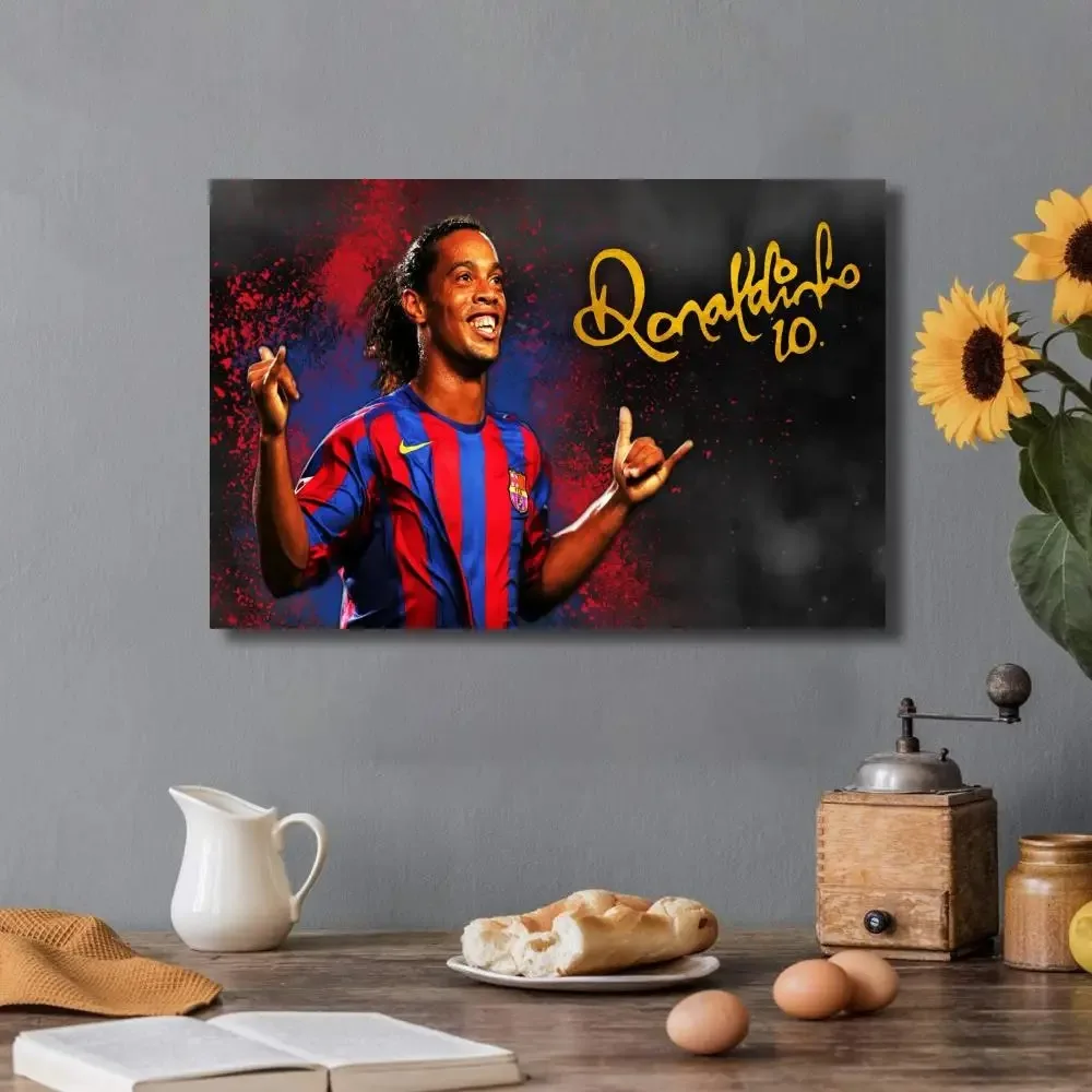 Plakat Ronaldinho - piłka nożna Wzór 8