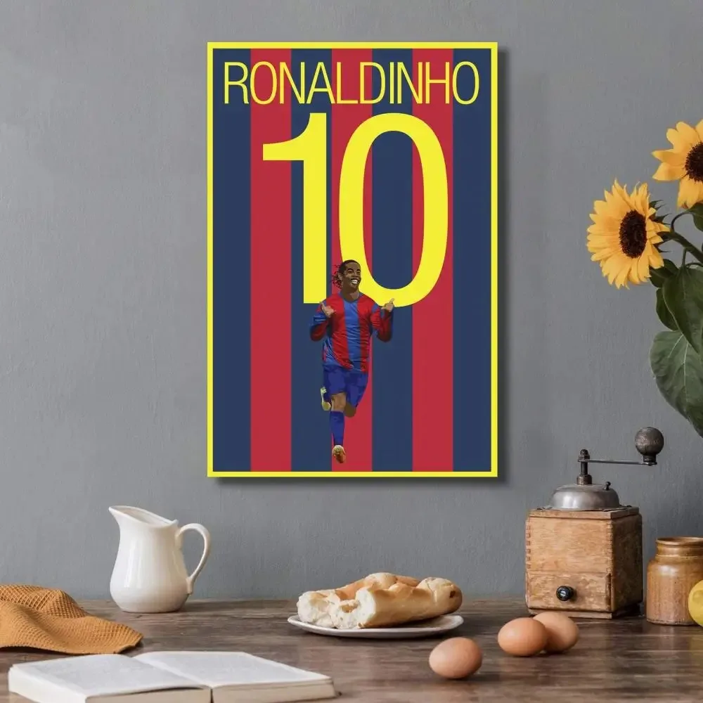 Plakat Ronaldinho – piłka nożna Wzór 9