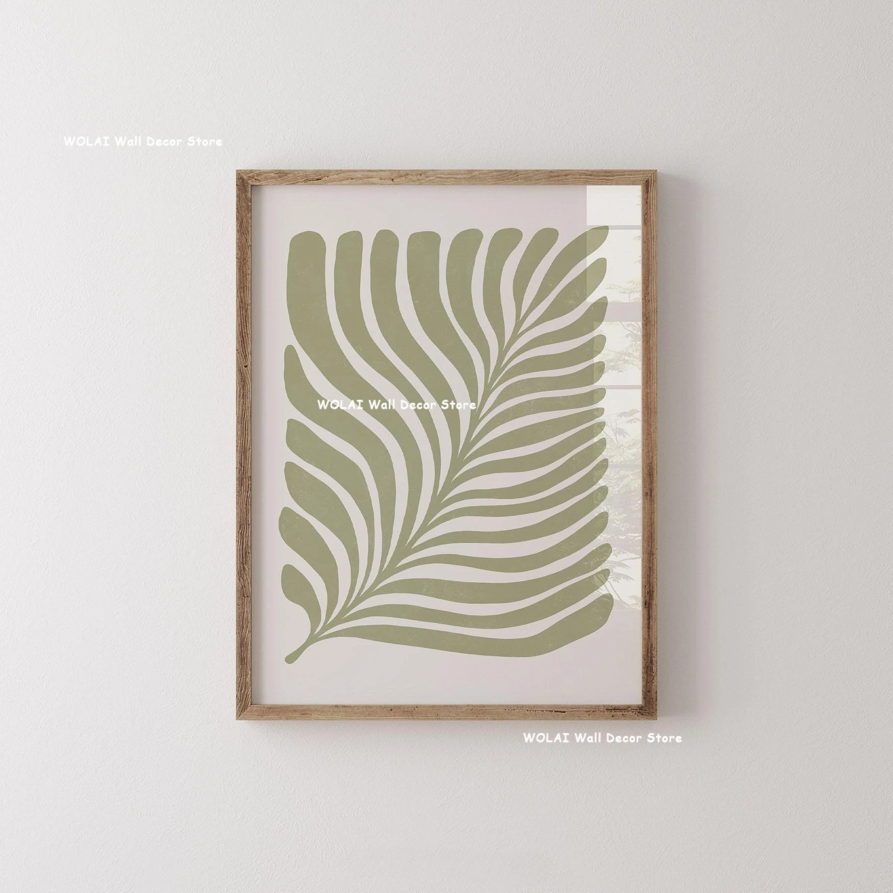 Plakat roślinny mid-century - botaniczne linie żółty