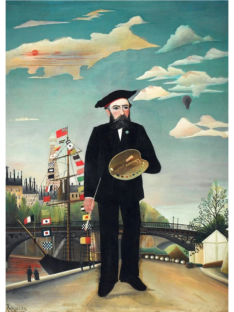 Henri Rousseau – egzotyczna dżungla, plakat na płótnie Wzór 4