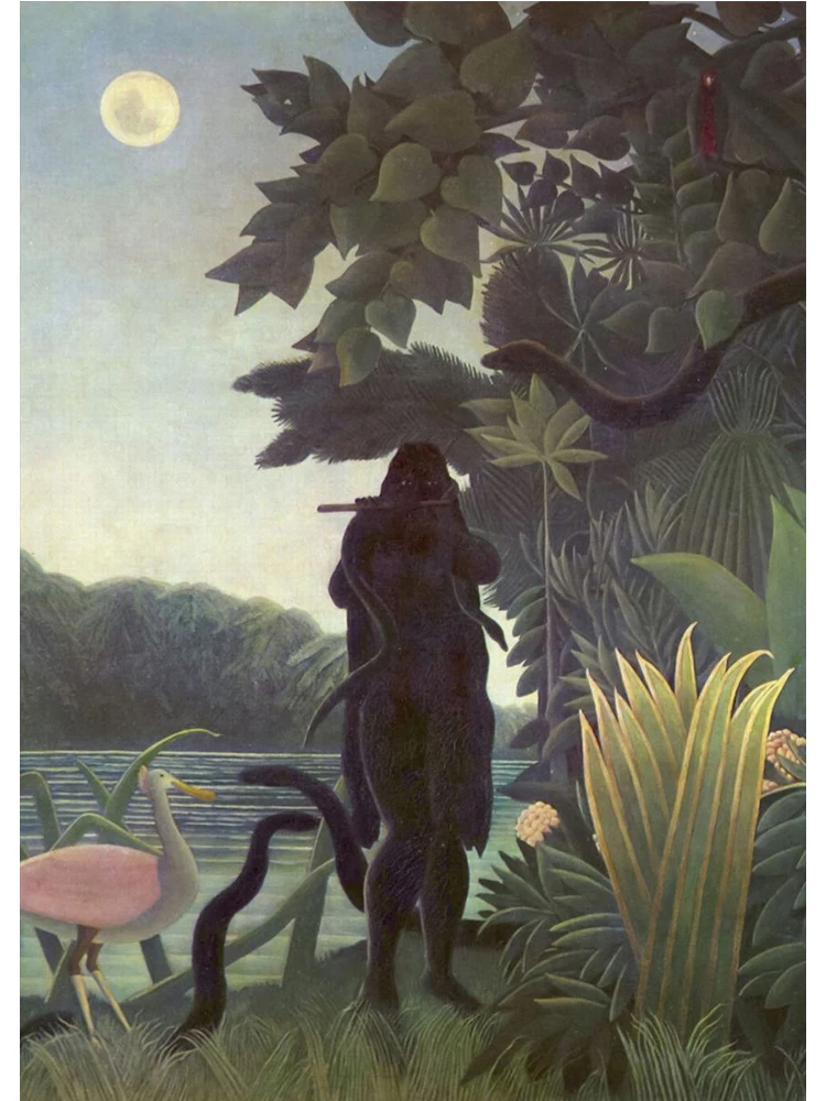 Henri Rousseau – egzotyczna dżungla, plakat na płótnie Wzór 6
