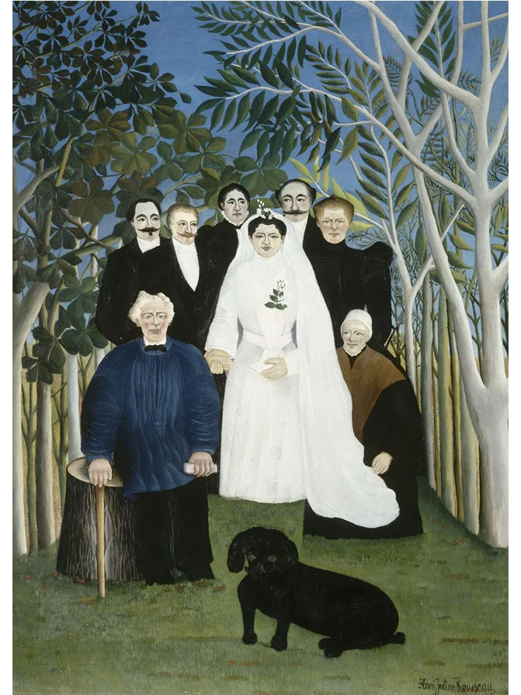 Henri Rousseau – egzotyczna dżungla, plakat na płótnie Wzór 8