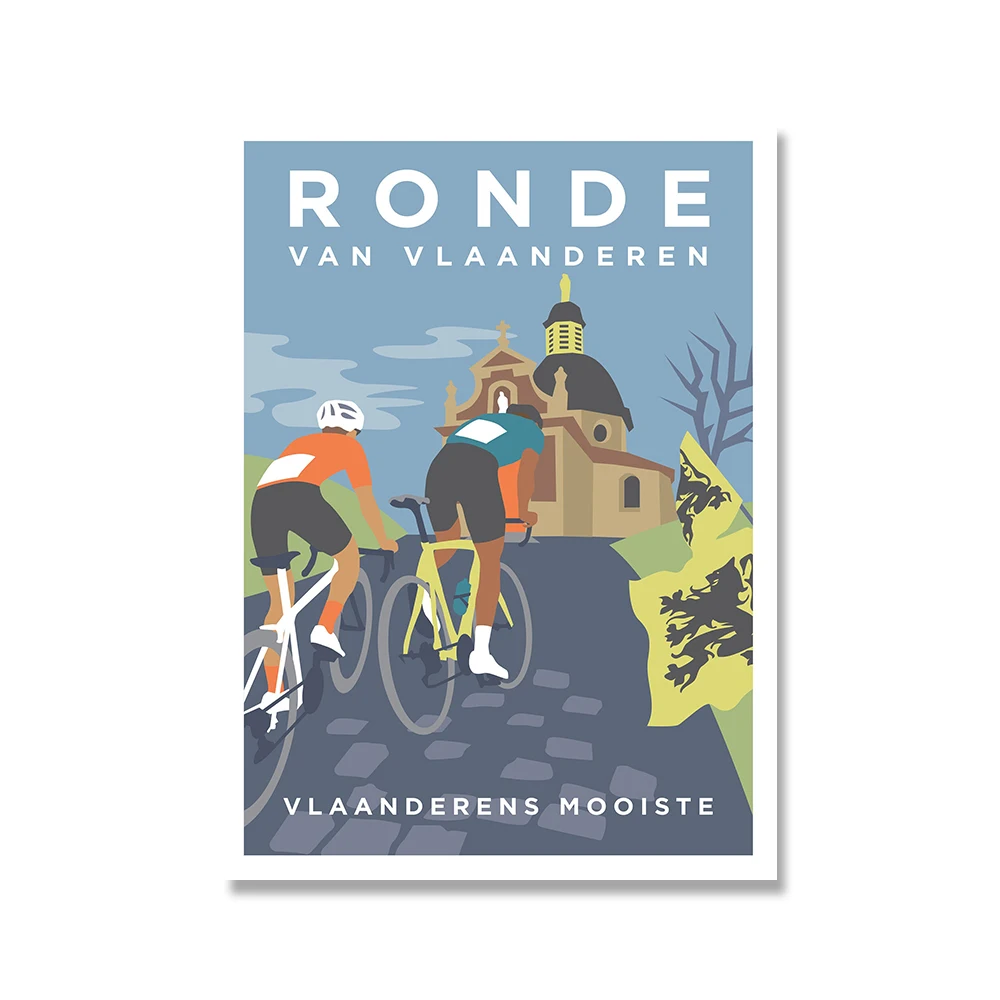 Kolarstwo w Paryżu - plakat rowerowy vintage Czerwony
