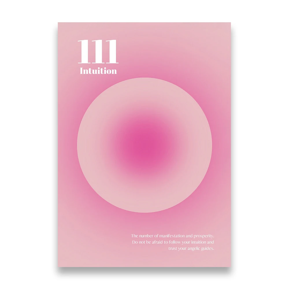 Plakat Różowa Aura Gradient Afirmacja Wzór 3
